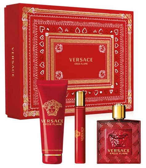 versace eros flame shower gel|versace eros edp gift set.